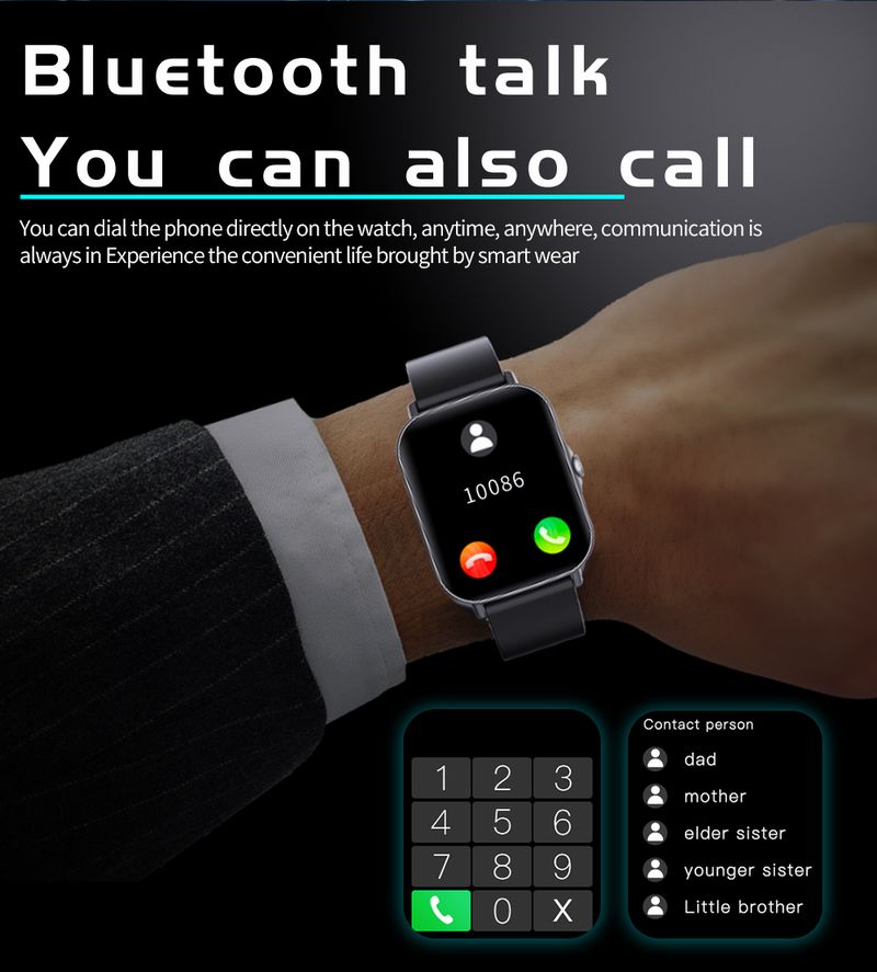 MST-3 1.69inch Phone Calling Tuya Smart Watch